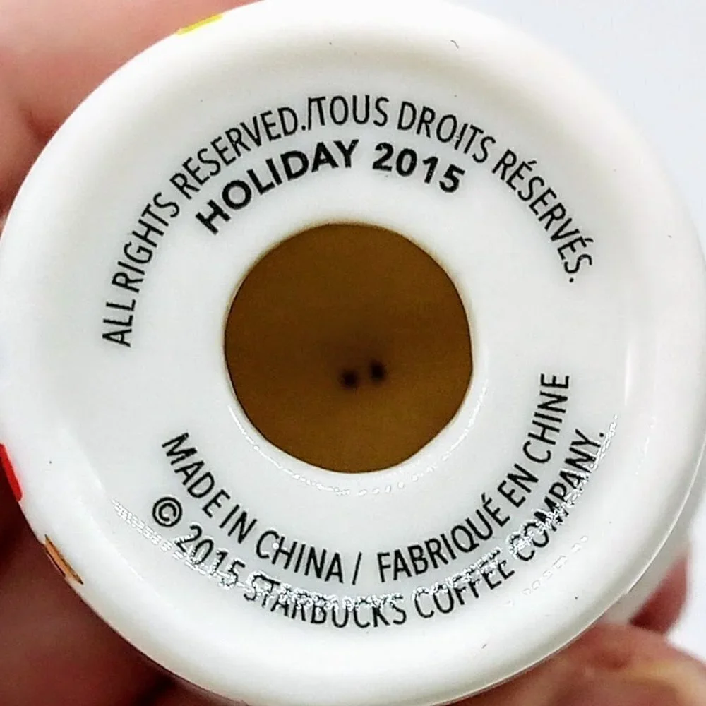 Starbucks Ceramic Miniature Ornament - Holiday 2015 Confetti - Picture 5 of 5